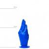 Modré dildo HAND 17cm Modré dildo HAND 17cm